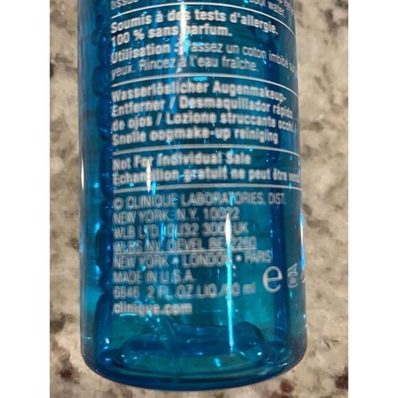 Clinique Rinse Off Eye Makeup Solvent 2oz/60ml New - Picture 3 of 5